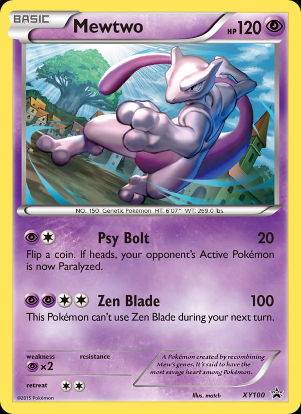 Mewtwo #XY100, XY Black Star Promos