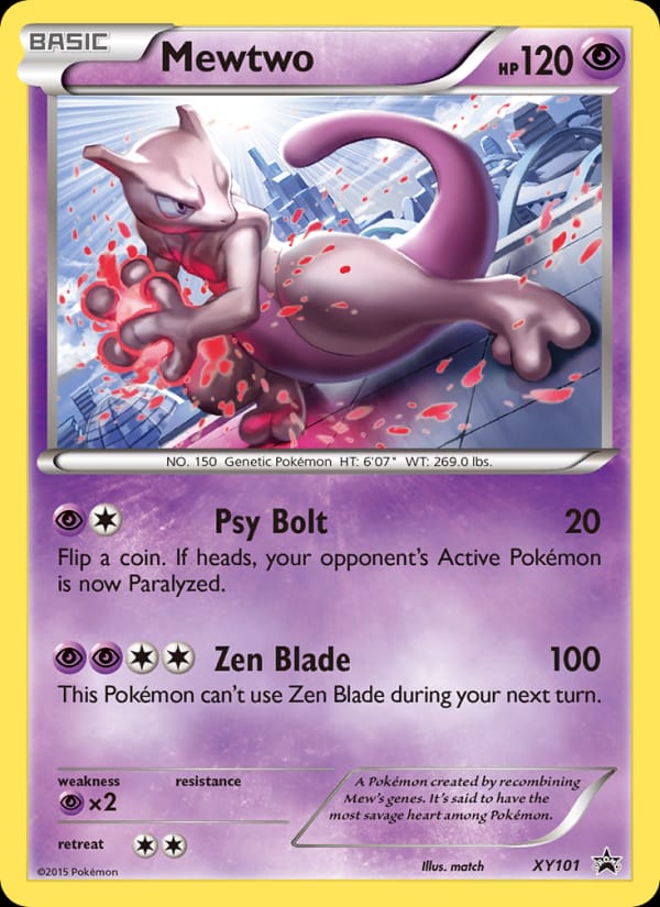 Mewtwo #XY101, XY Black Star Promos