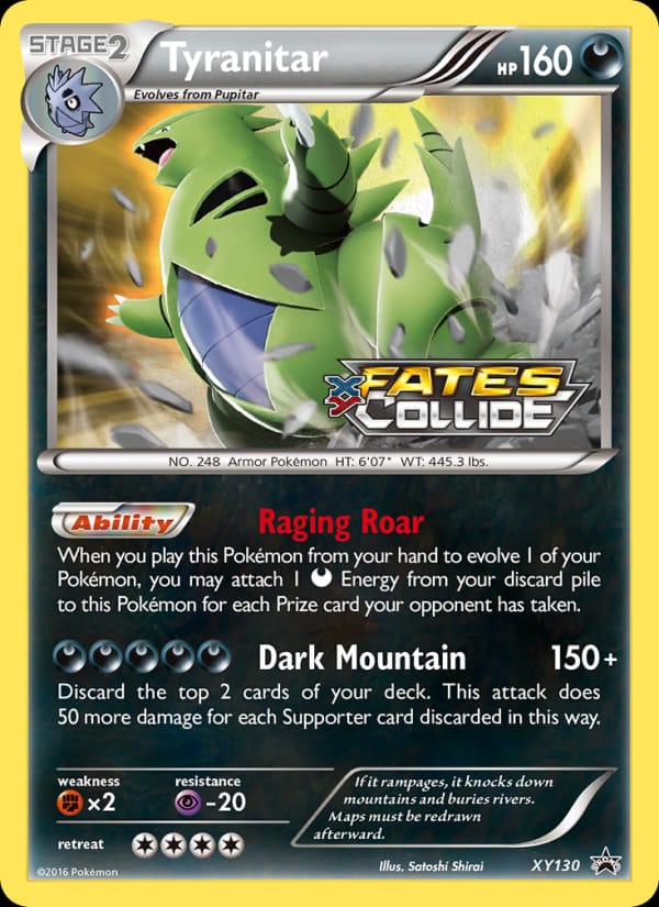 Tyranitar #XY130, XY Black Star Promos