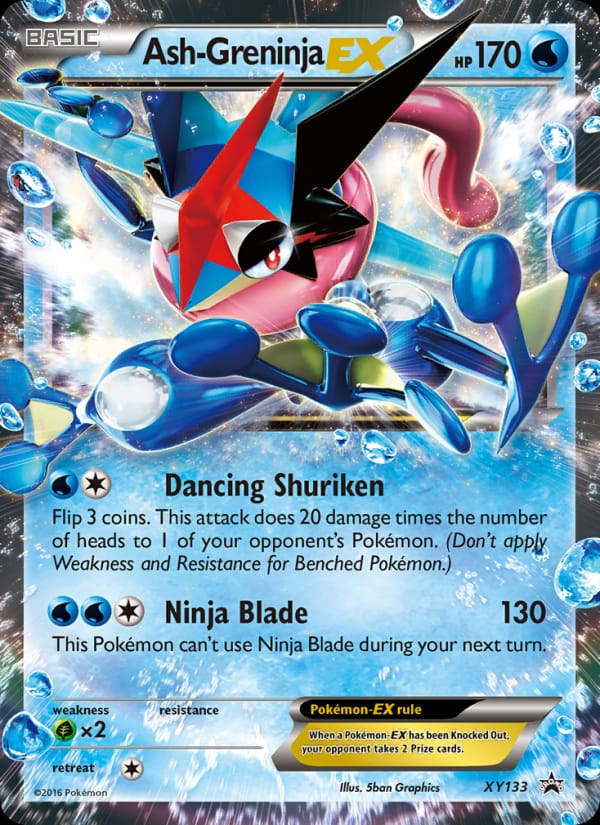Ash Greninja EX #XY133, XY Black Star Promos