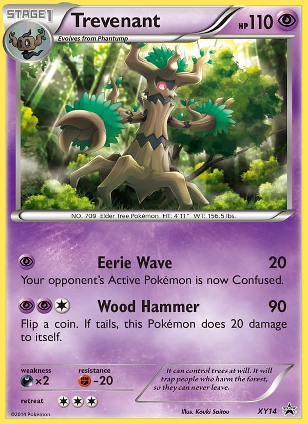 Trevenant #XY14, XY Black Star Promos