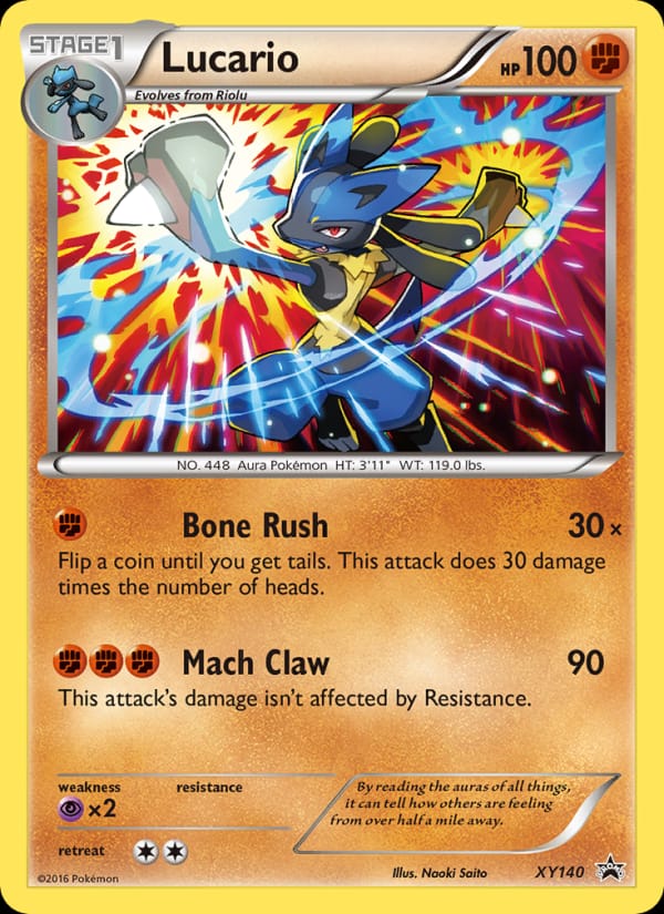 Lucario #XY140, XY Black Star Promos