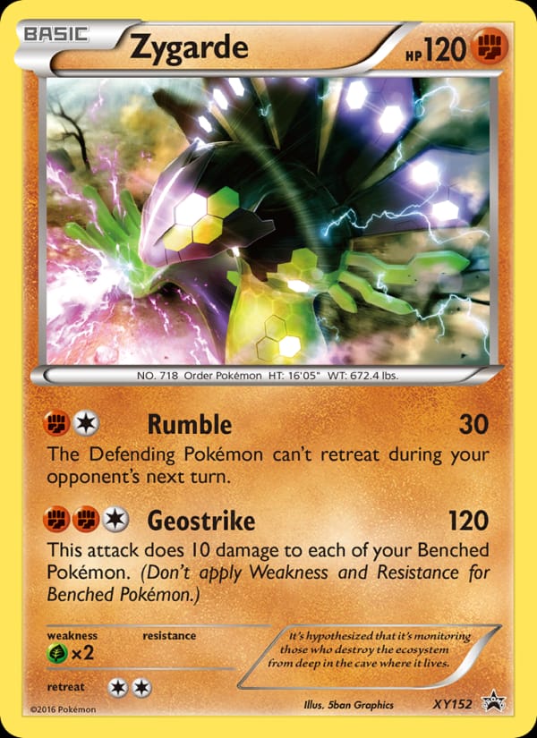 Zygarde #XY152, XY Black Star Promos