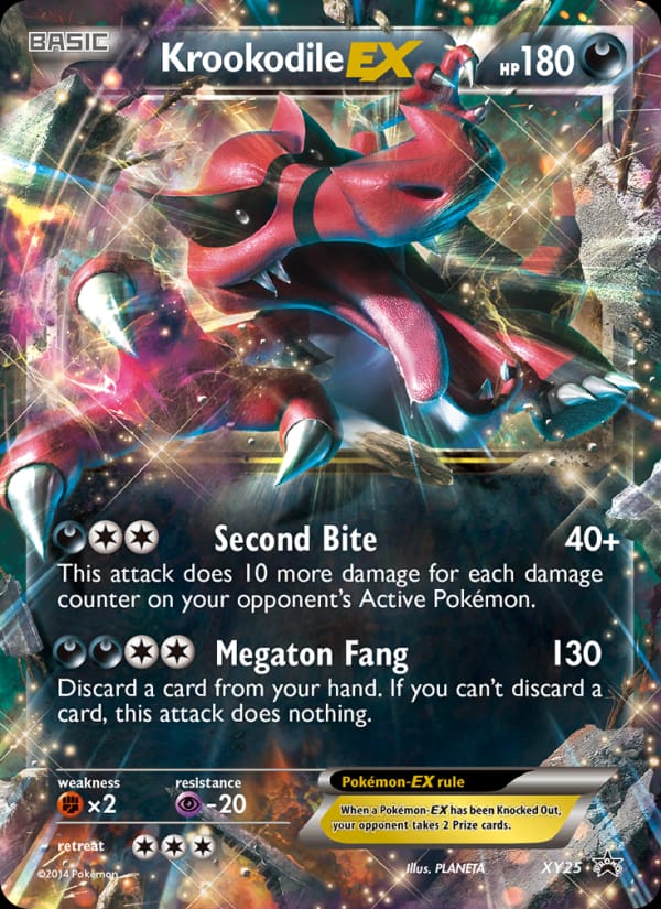 Krookodile EX #XY25, XY Black Star Promos