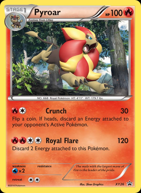 Pyroar #XY26, XY Black Star Promos