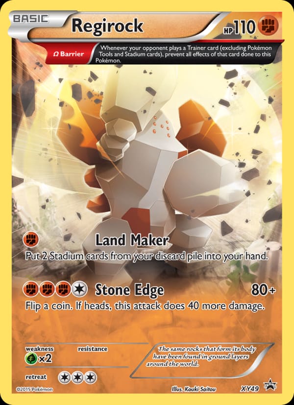Regirock #XY49, XY Black Star Promos