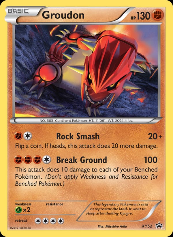 Groudon #XY52, XY Black Star Promos