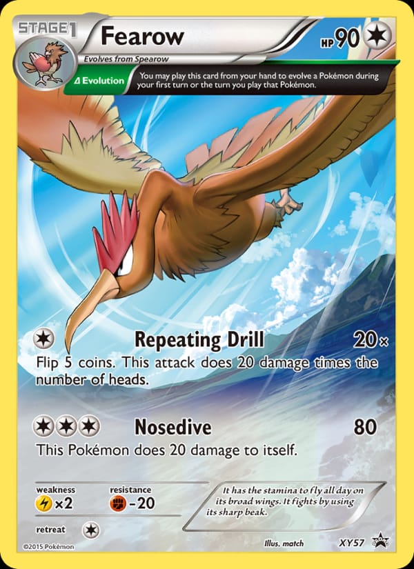 Fearow #XY57, XY Black Star Promos