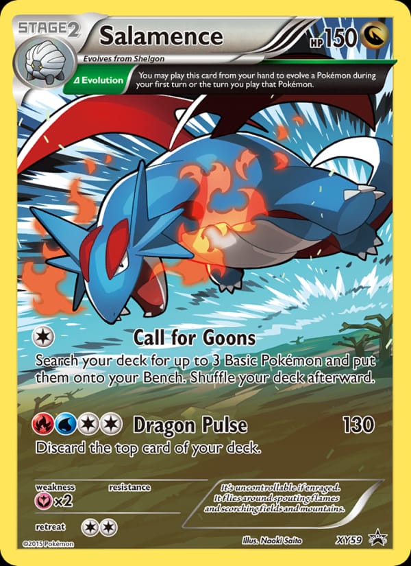 Salamence #XY59, XY Black Star Promos
