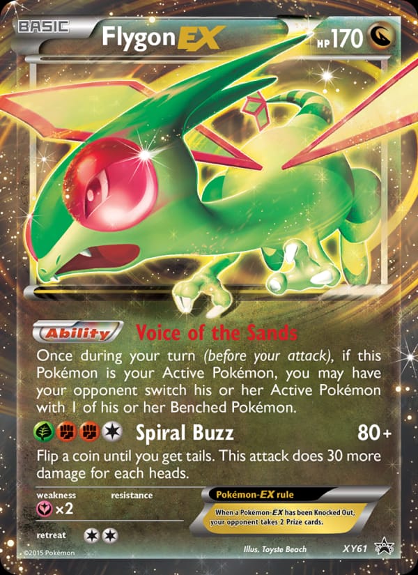 Flygon EX #XY61, XY Black Star Promos
