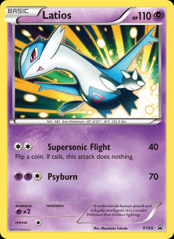 Latios #XY65, XY Black Star Promos