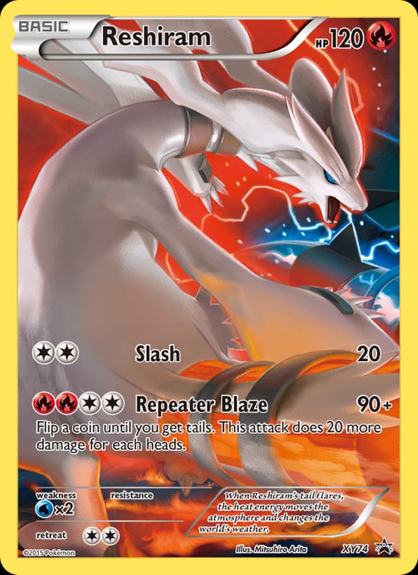 Reshiram #XY74, XY Black Star Promos