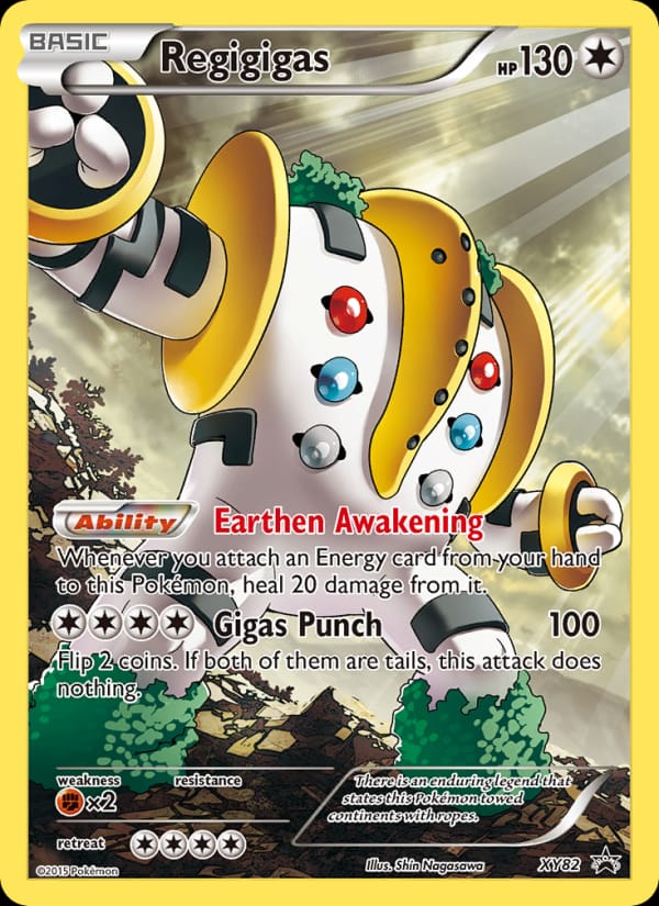 Regigigas #XY82, XY Black Star Promos