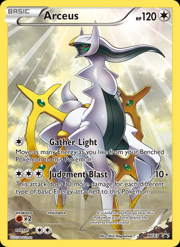 Arceus #XY83, XY Black Star Promos
