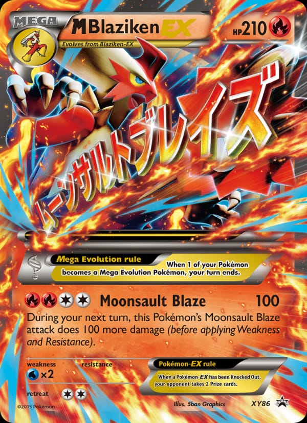 M Blaziken EX #XY86, XY Black Star Promos