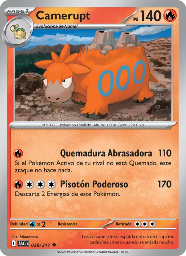 Camerupt (Spanish (Mexico))