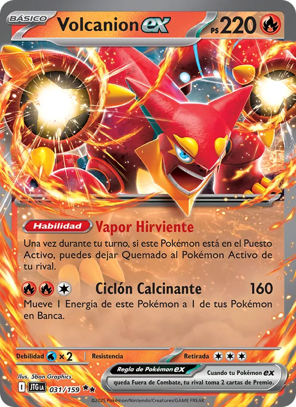 Carta Volcanion ex