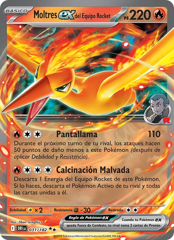 Moltres ex del Equipo Rocket
