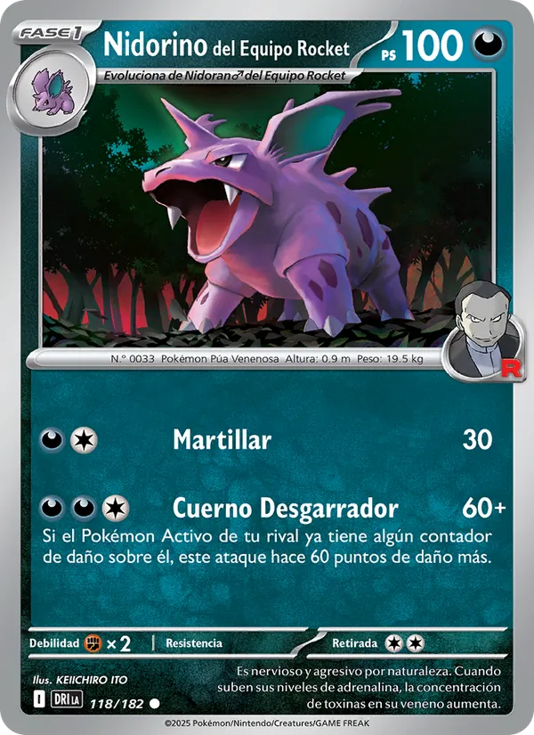 Nidorino del Equipo Rocket