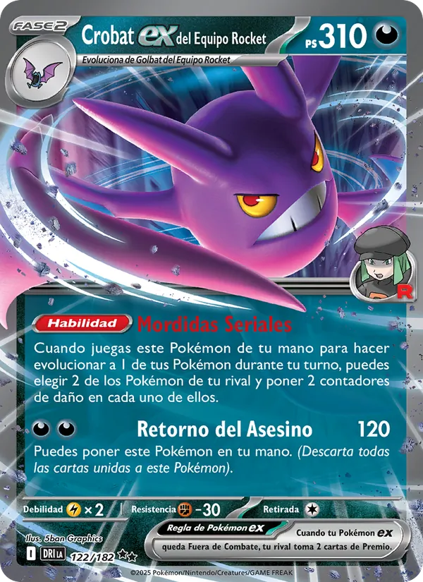 Crobat ex del Equipo Rocket