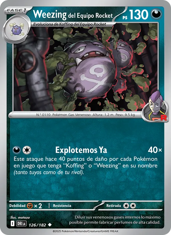 Weezing del Equipo Rocket
