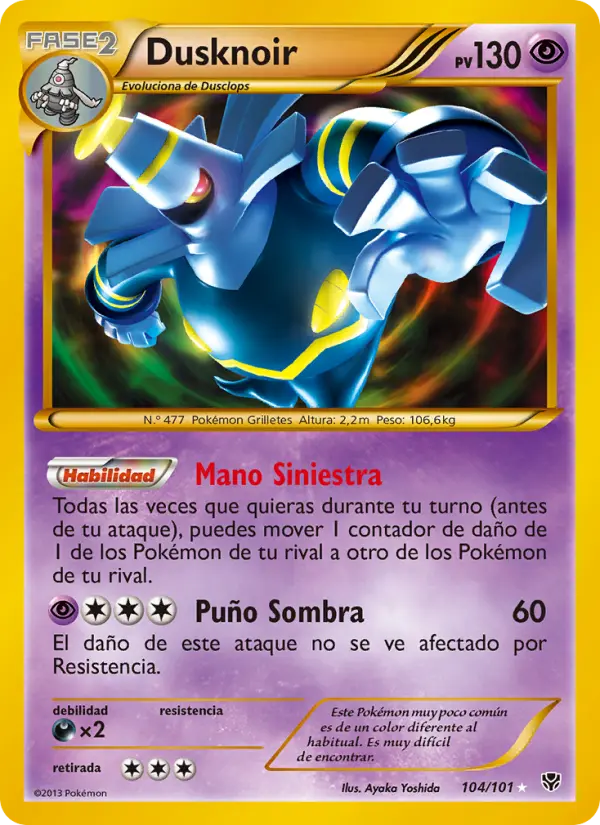 Reference scan of Dusknoir 104/101
