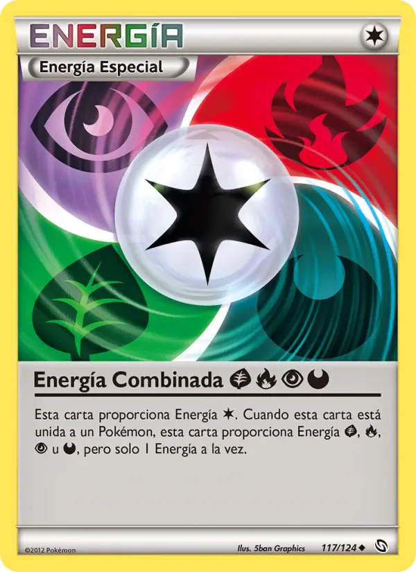 Energía Combinada GrassFirePsychicDarkness