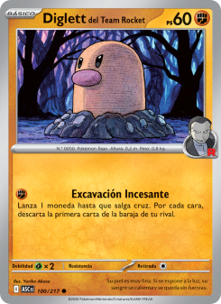 Diglett del Team Rocket