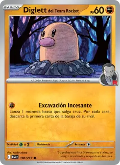 Diglett del Team Rocket