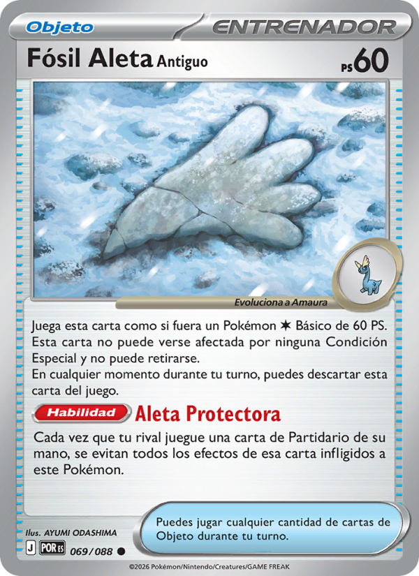 Fósil Aleta Antiguo