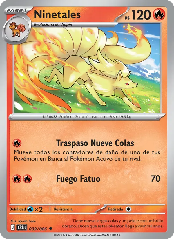 Ninetales Pokemon card