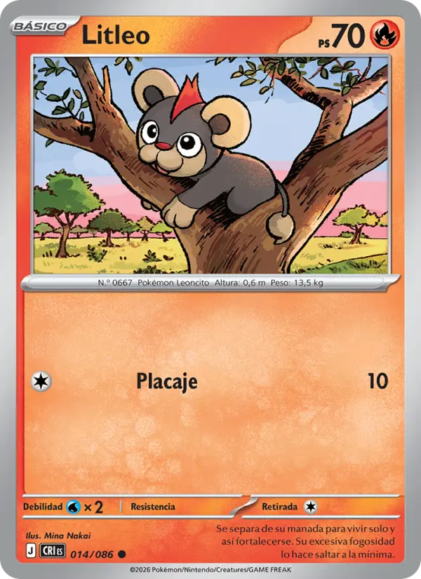 Litleo Pokemon card