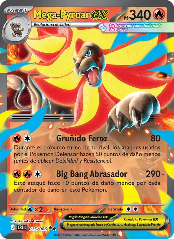 Mega-Pyroar ex card image