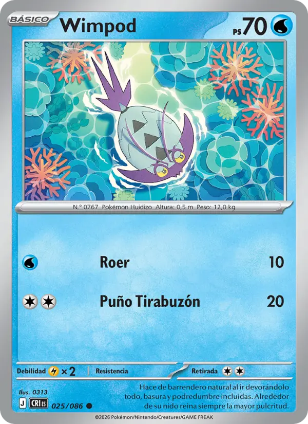 Wimpod Pokemon card