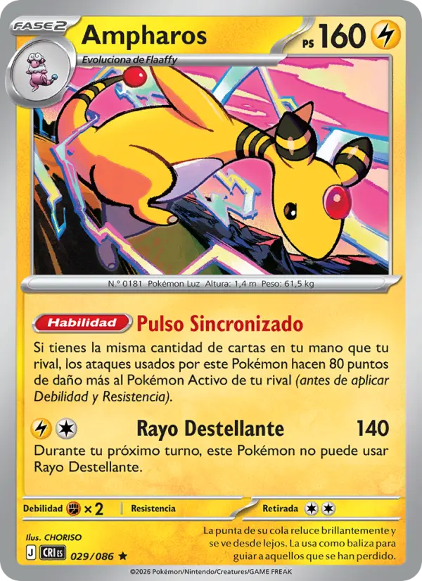 Ampharos Pokemon card