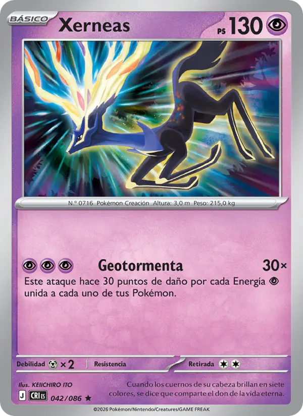 Xerneas Pokemon card