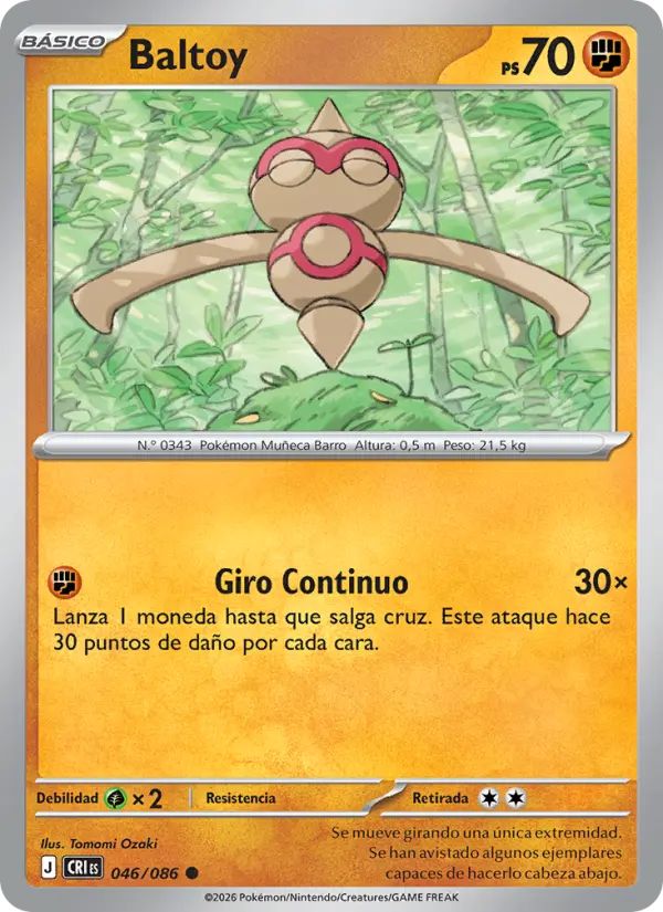 Baltoy Pokemon card