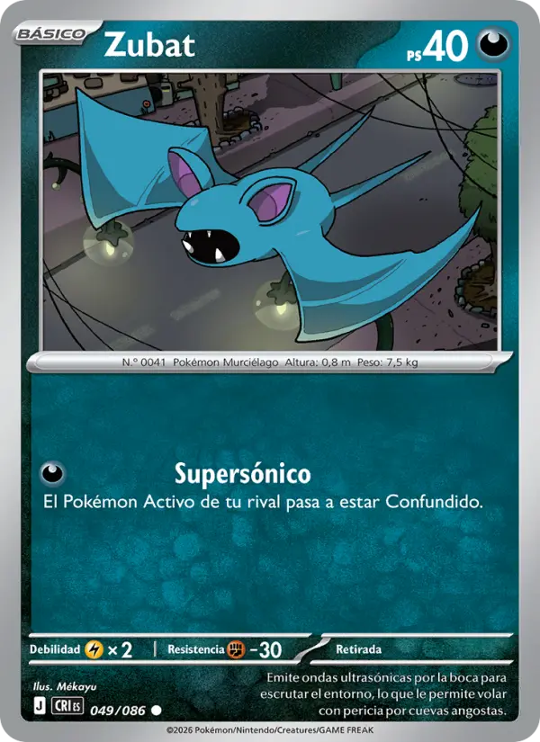 Zubat Pokemon card