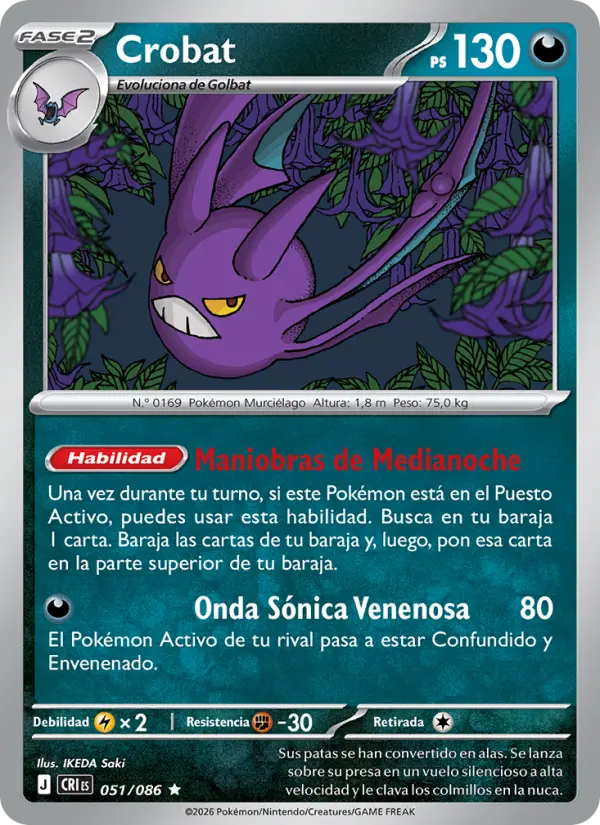 Crobat Pokemon card