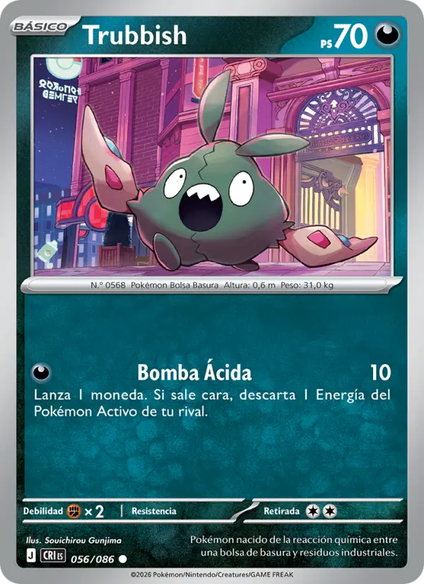 Trubbish Pokemon card