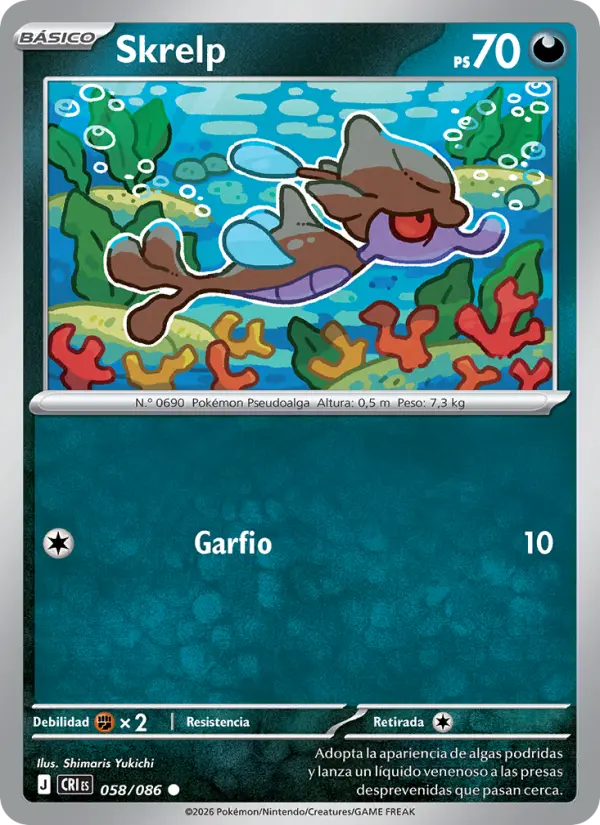 Skrelp Pokemon card