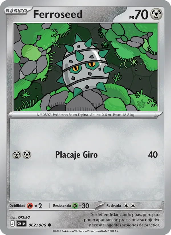Ferroseed Pokemon card