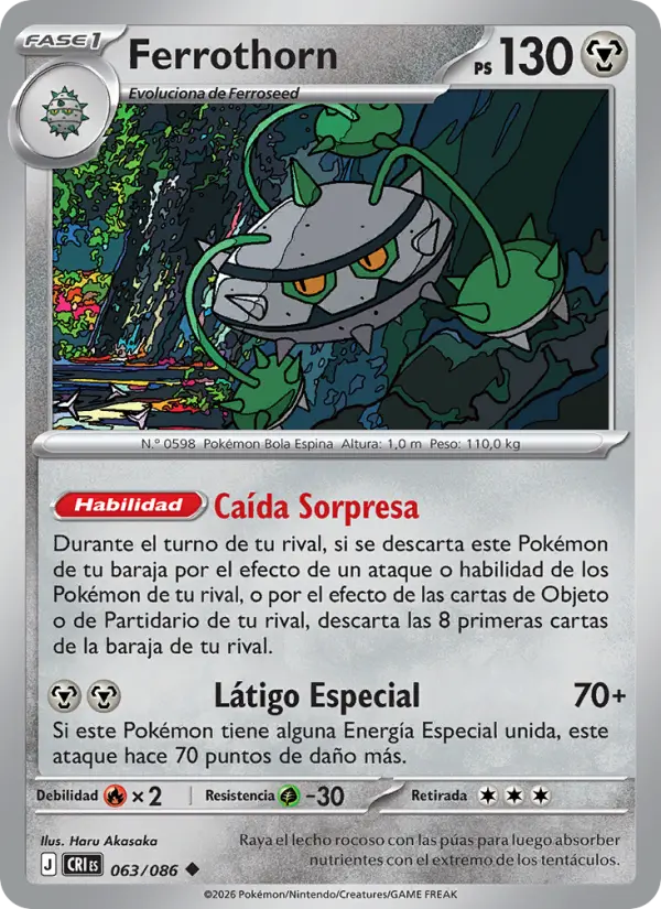 Ferrothorn Pokemon card