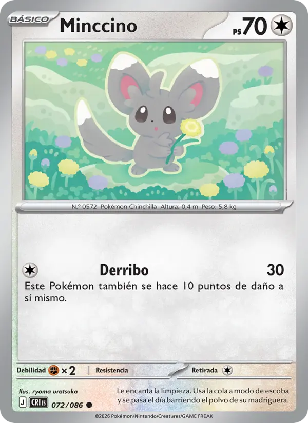 Minccino Pokemon card