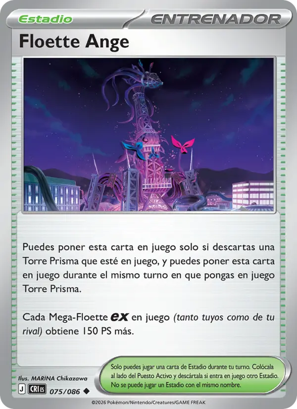Floette Ange Pokemon card