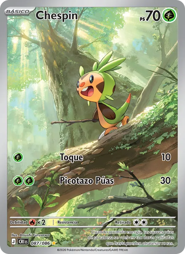 Chespin Pokemon card