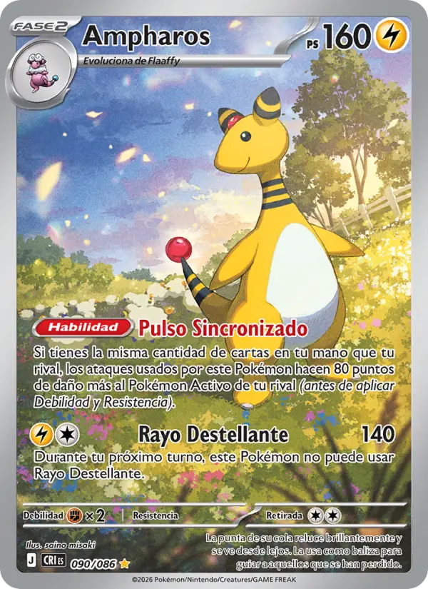 Ampharos Pokemon card