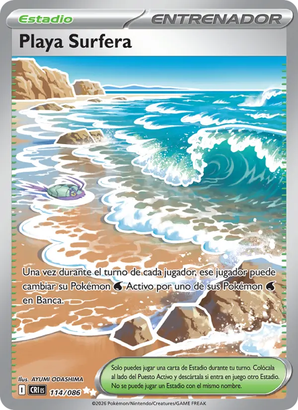 Playa Surfera Pokemon card