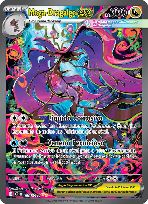 Mega-Dragalge ex Pokemon card