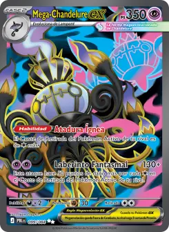 Carta Mega-Chandelure ex (Oscuridad Absoluta)